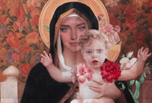in foto: Chiara Ferragni è La Vierge au lys