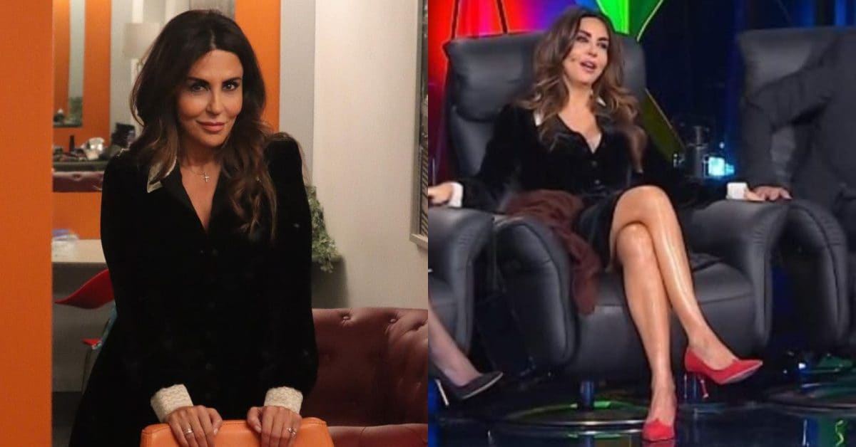 Sabrina Ferilli, la finale di Tu Sì Que Vales è con abito di velluto e scarpe rosse da oltre 500 euro