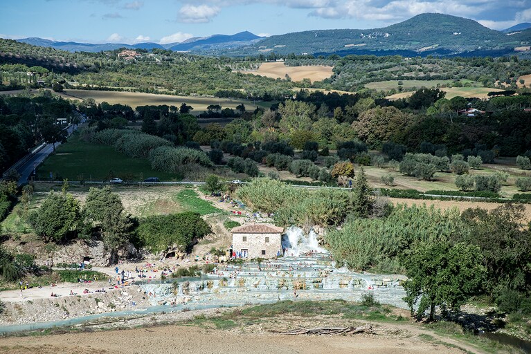 Panorama terme di Saturnia