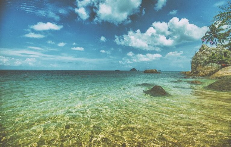 Sandy coral bay