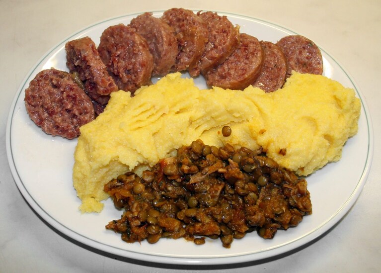 Lenticchie e cotechino a Capodanno