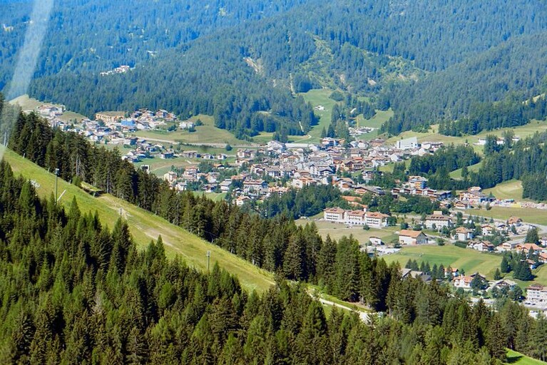 Vigo di Fassa, panorama dalla cabinovia Buffaure