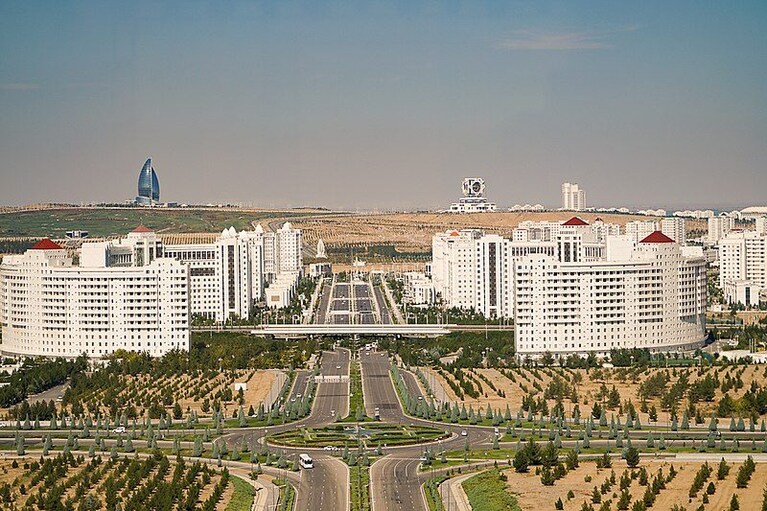 Vista su Ashgabat