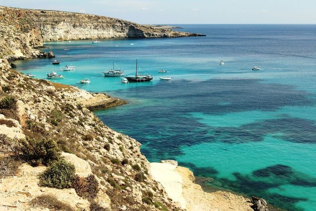 isole Pelagie, la costa di Lampedusa