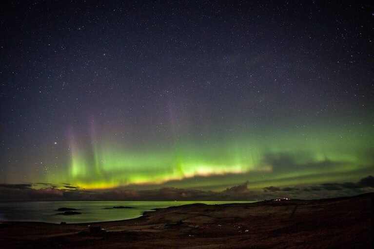aurora boreale nelle isole shetland