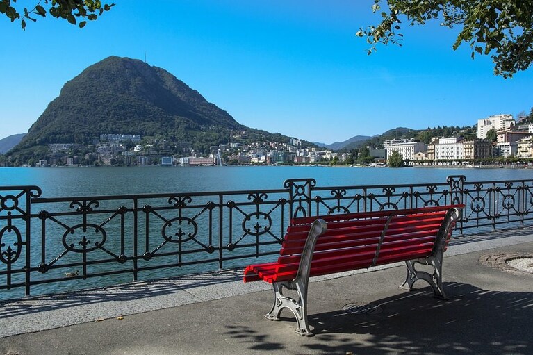 Lugano, vista sul lago