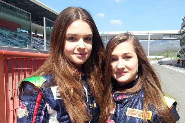 Le gemelle Pankiewiez al Mugello per un test in vista del Campionato italiano F4