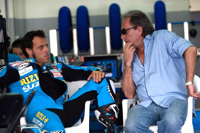 Carlo Pernat (dx) insieme a Loris Capirossi
