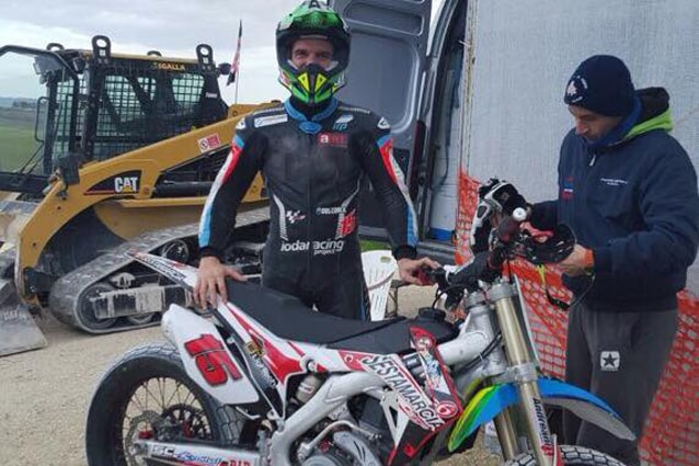 Alex De Angelis al Ranch di valentino Rossi per un allenamento / Facebook