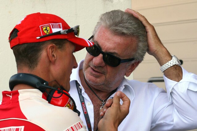 Michael Schumacher con il manager Willi Weber
