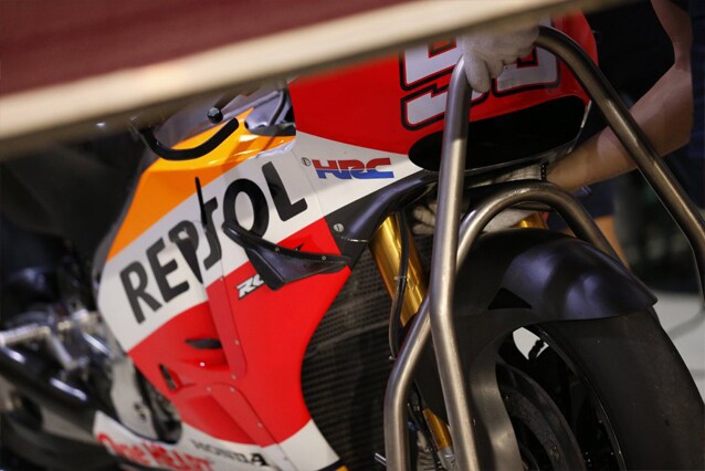 Le ali sulla Honda Repsol numero 93 di Marc Marquez / MotoGp 