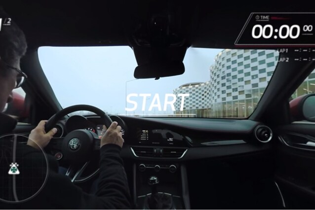 A bordo dell’Alfa Romeo Giulia Quadrifoglio / YouTube
