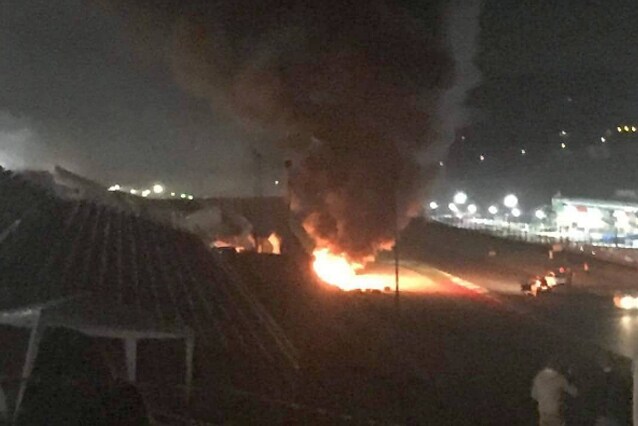 L'incendio nella notte al Mugello / Instagram