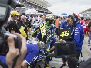 Valentino Rossi sullo schieramento di partenza del Gp della Americhe di Austin 2016 / Getty