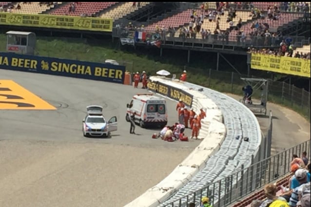 Luis Salom, i soccorsi in pista