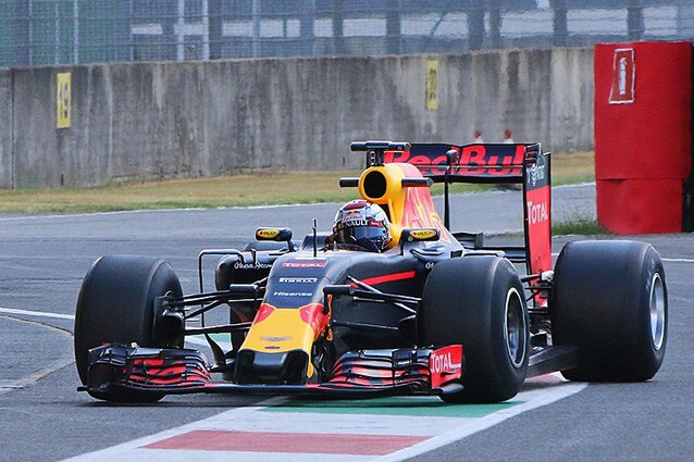 La Red Bull in pista al Mugello con le nuove gomme 2017