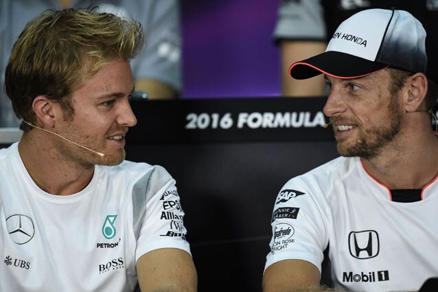 Nico Rosberg e Jenson Button - Getty Images