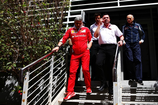 Maurizio Arrivabene ed Eric Boullier – Getty Images
