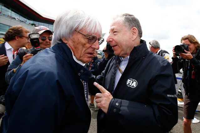 Bernie Ecclestone e il presidente della Fia Jean Todt - Getty Images