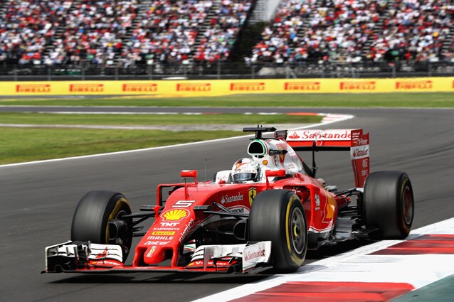 Sebastian Vettel durante il Gp del Messico - Getty Images