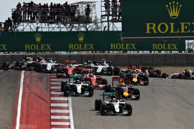 Le prima fasi del Gran Premio degli Stati Uniti – Photo by Lars Baron/Getty Images