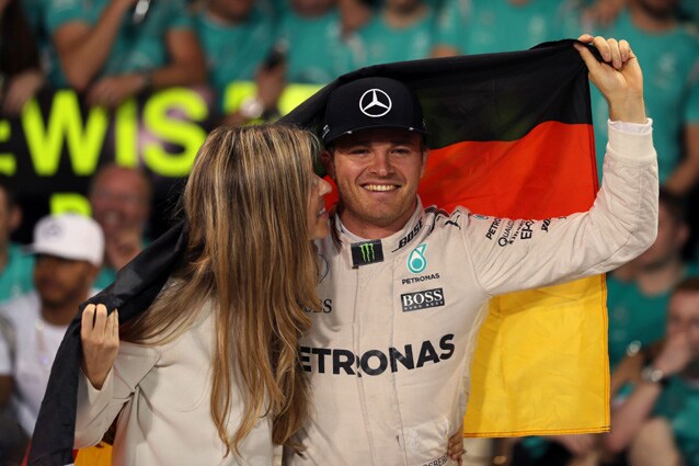 Nico Rosberg festeggia il titolo mondiale - Getty Images