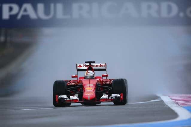 Sebastian Vettel al volante della Ferrari durante i test al Paul Ricard / GettyImages