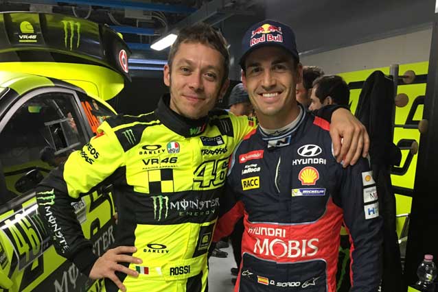 Valentino Rossi e Dani Sordo / Twitter