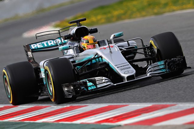 Lewis Hamilton durante i test 2017 – Getty Images