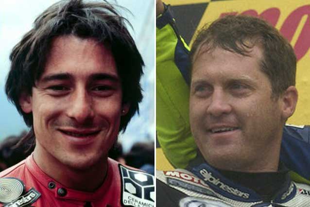 Marco Lucchinelli (sx) e Kenny Roberts Jr (dx)