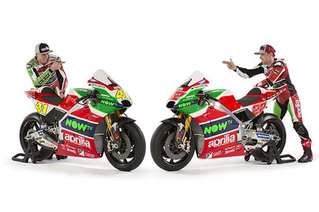 Aleix Espargaro e Sam Lowes e le Aprilia GP–RS 2017