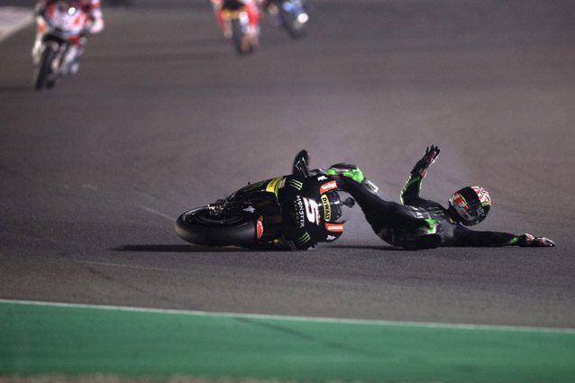 La caduta di Johann Zarco in Qatar – Getty Images