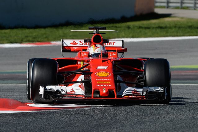 Sebastian Vettel con la SF70H - Getty Images