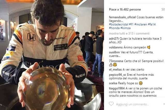 F1, il ‘veggente’ Alonso con la sfera di cristallo: “Cose buone in arrivo” / Instagram