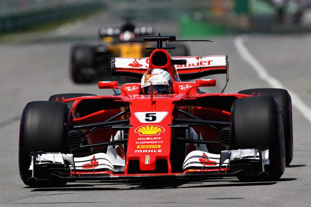 Sebastian Vettel durante il Gp del Canada - Getty Images