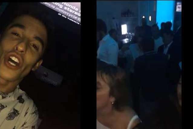 Marc Marquez festeggia il suo quarto titolo in MotoGP cantando "Felices los cuatro" / Instagram