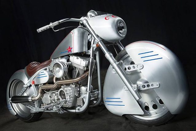 La Harley–Davidson dedicata a Yuri Gagarin – Foto Facebook