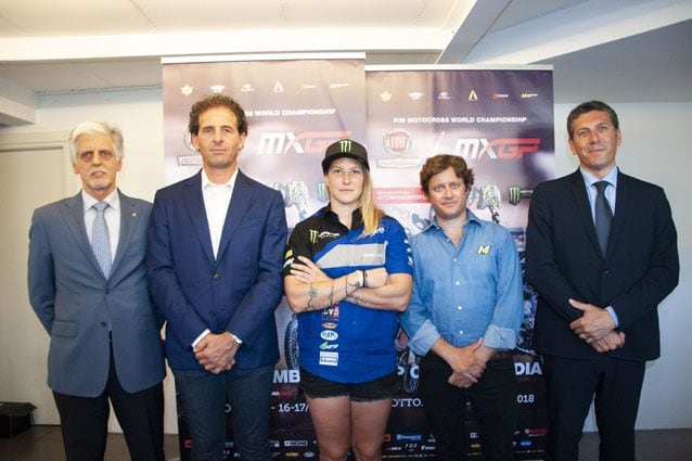 La presentazione della tappa del mondiale MXGP di Ottobiano