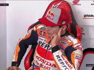 Marc Marquez al box / MotoGP.com
