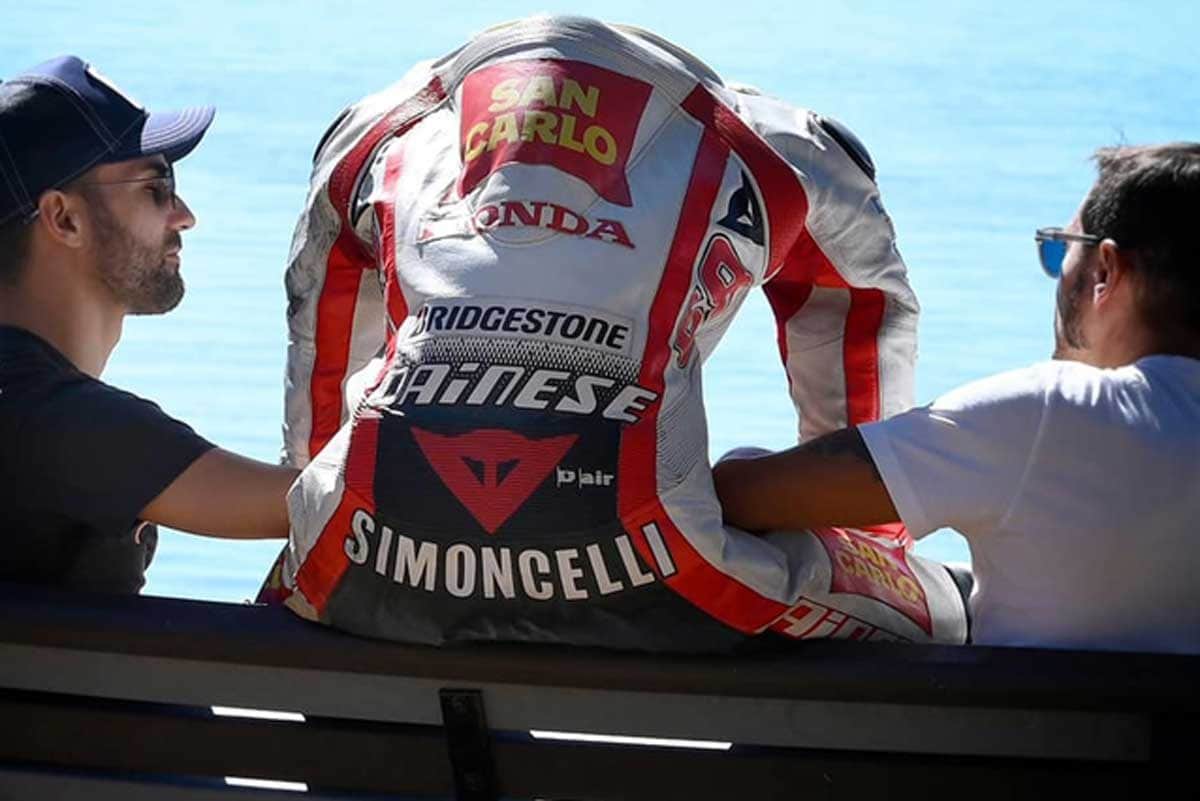 Mattia Pasini, Marco Simoncelli e Mauro Sanchini a Phillip Island / Instagram