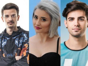 Da sx: Fabio Rovazzi, Greta Menchi, Leonardo Decarli