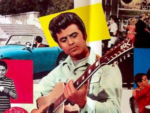 Un particolare della copertina del musicarello "Cuore matto"