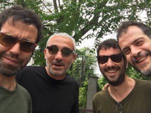 Da sx: Colapesce, Fabio Rondanini, Jacopo Incani (Iosonouncane), Mario Conte