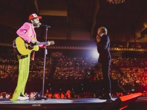 Jovanotti e Nadia Toffa (via Facebook)