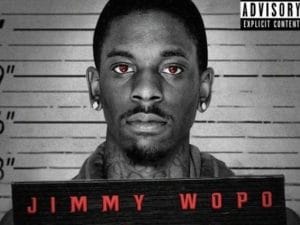 Il rapper Jimmy Wopo sulla copertina di "Back against the wall"