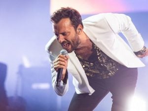 Cesare Cremonini allo Stadio Dall’Ara di Bologna (Lapresse)