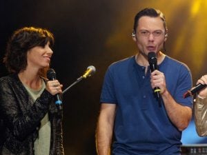Giorgia e Tiziano Ferro (Lapresse)