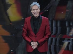 Claudio Baglioni durante il festival di Sanremo 2018 (LaPresse)