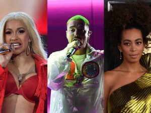 Da sx: Cardi B, J Balvin, Solange