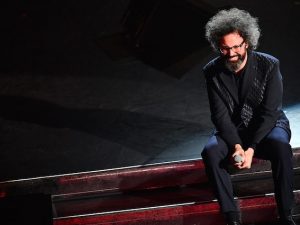 Simone Cristicchi a Sanremo (ph Lapresse)